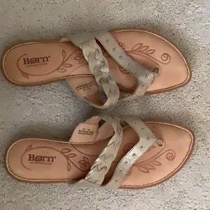 Born gold sandals size 10